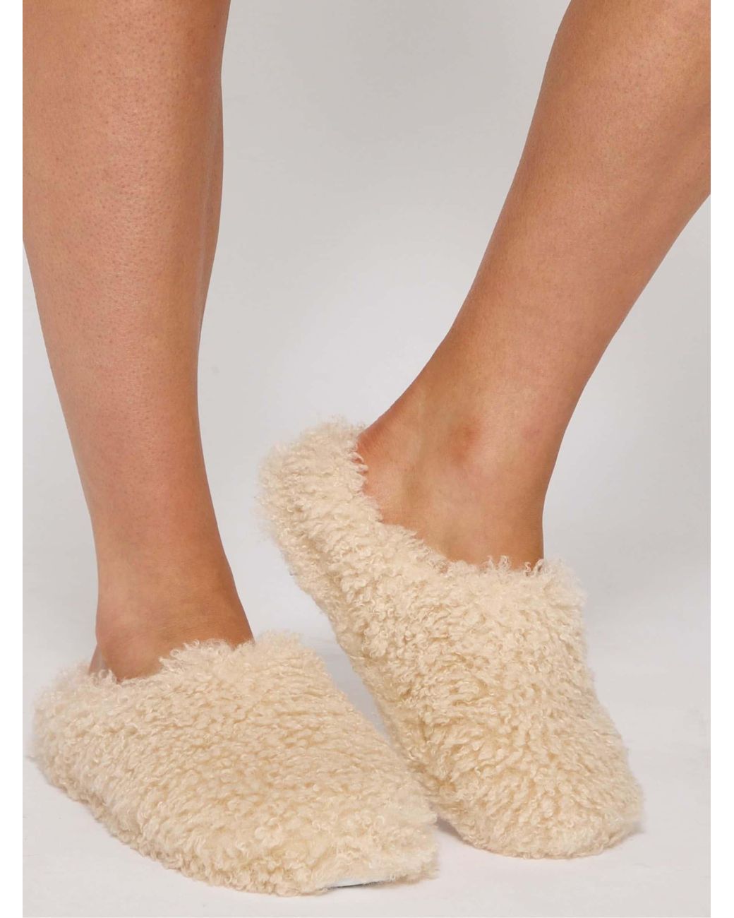 Loungeable Natural Cosy Mule Slippers