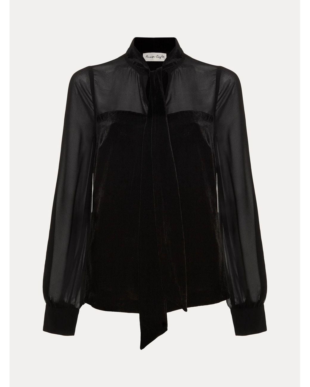 Phase Eight Black Raye Blouse