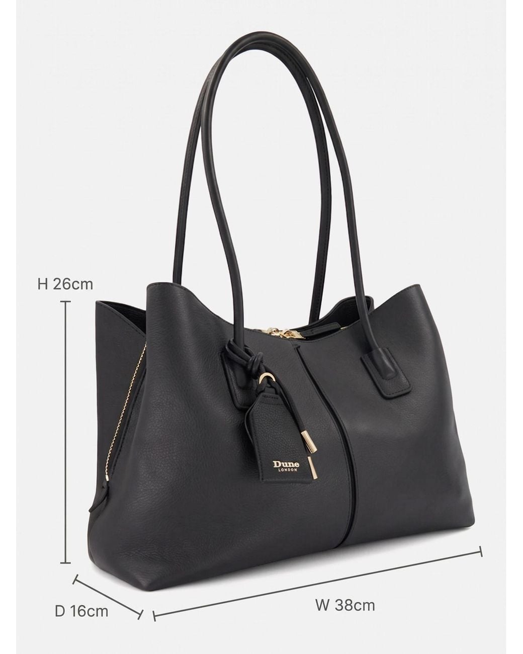 Dune Black Deserving Shoulder Bag