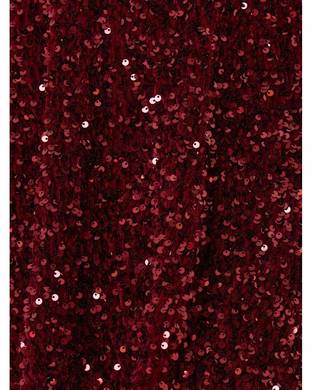 Threadbare Red Sequin Mini Swing Skirt