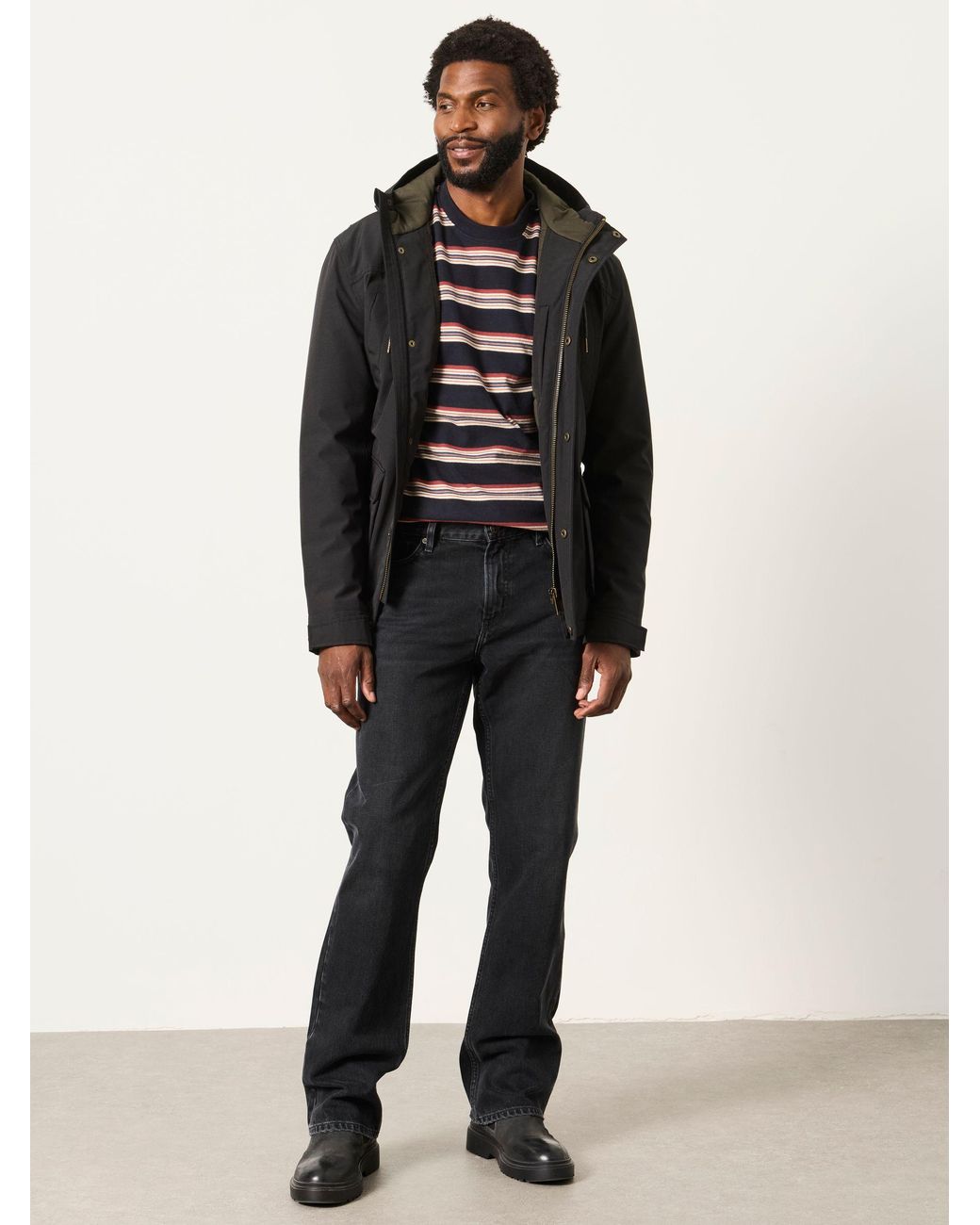 FatFace Black Bootcut Jeans for men