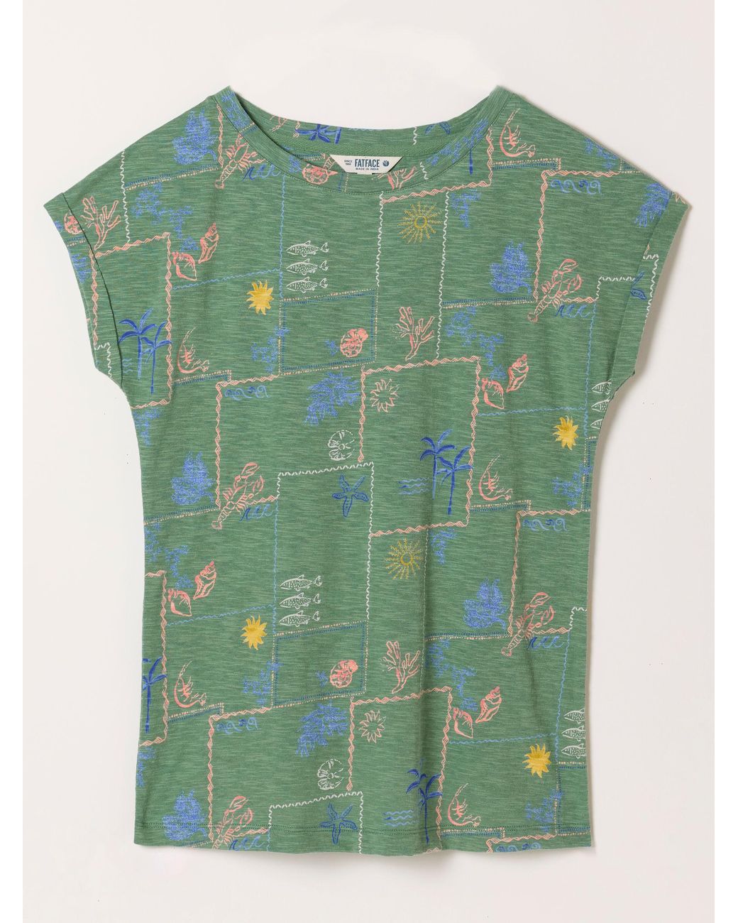 FatFace Green Ivy T-Shirt