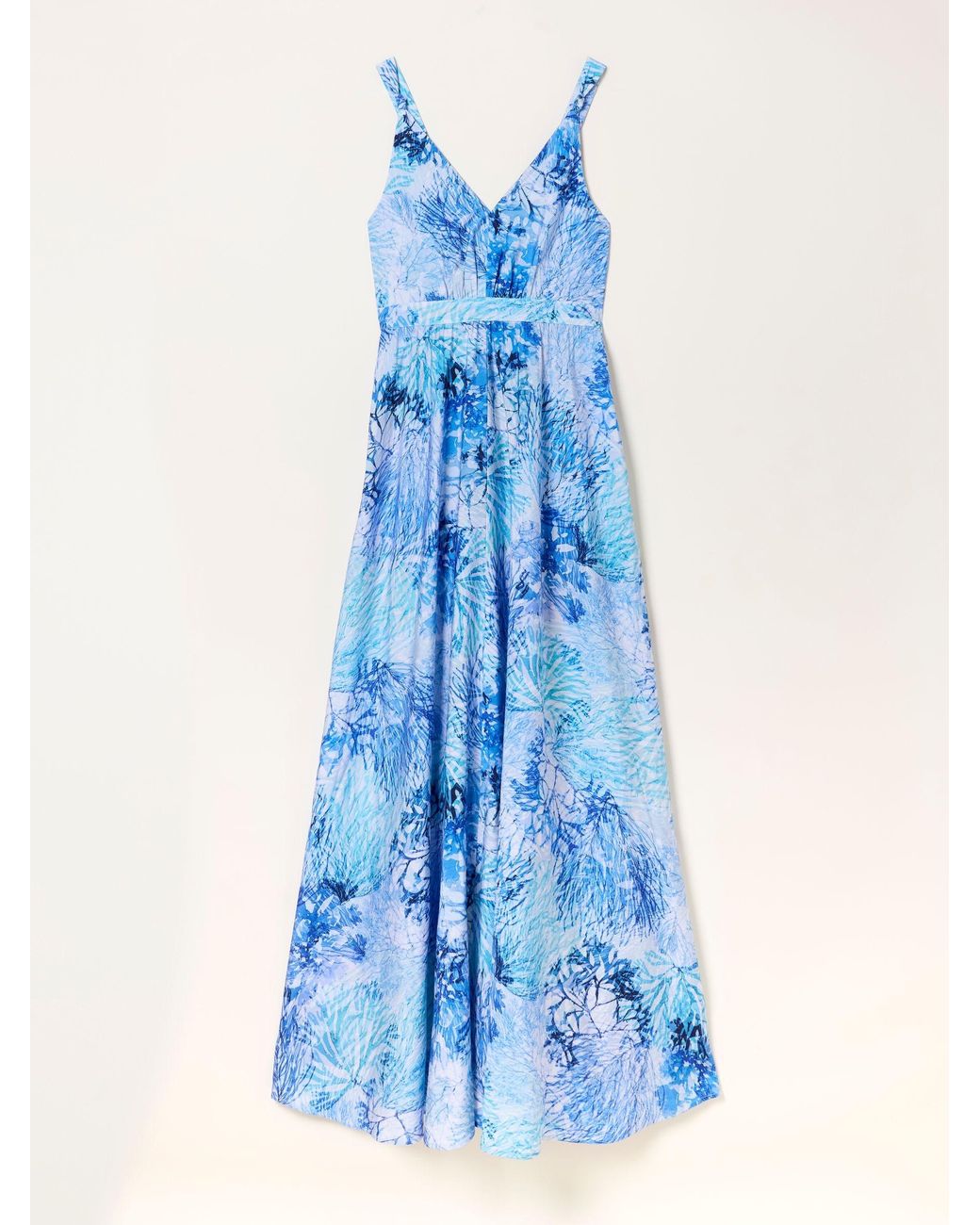 FatFace Blue V & A Regular Parachute Dress