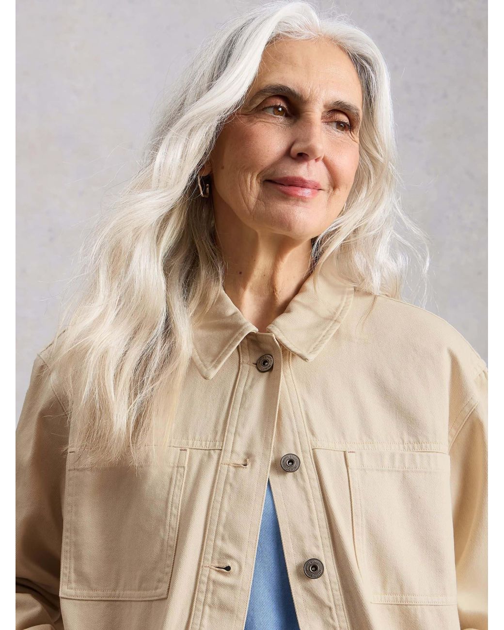 White Stuff Natural Luna Denim Jacket