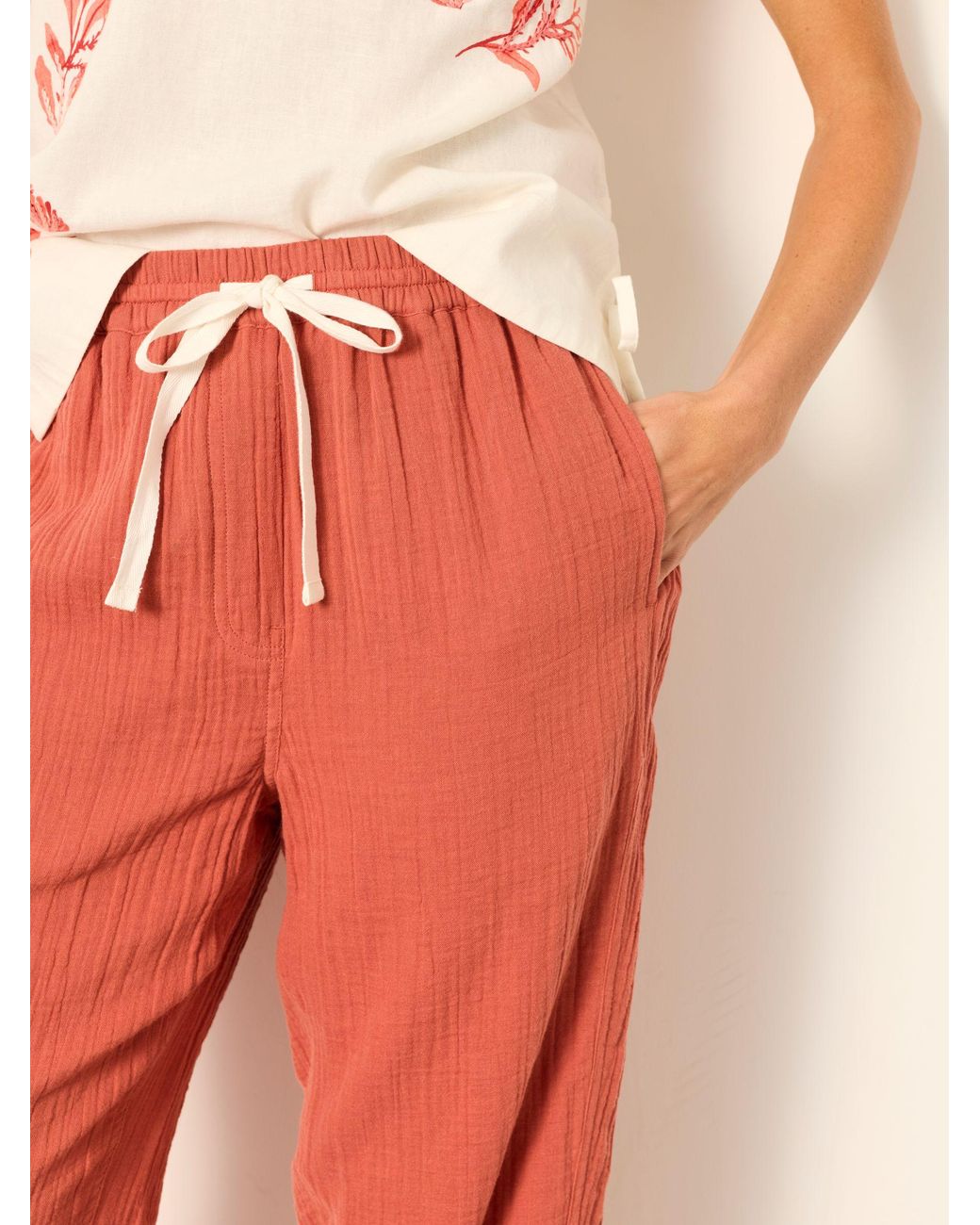 FatFace Orange Charlie Tapered Trousers