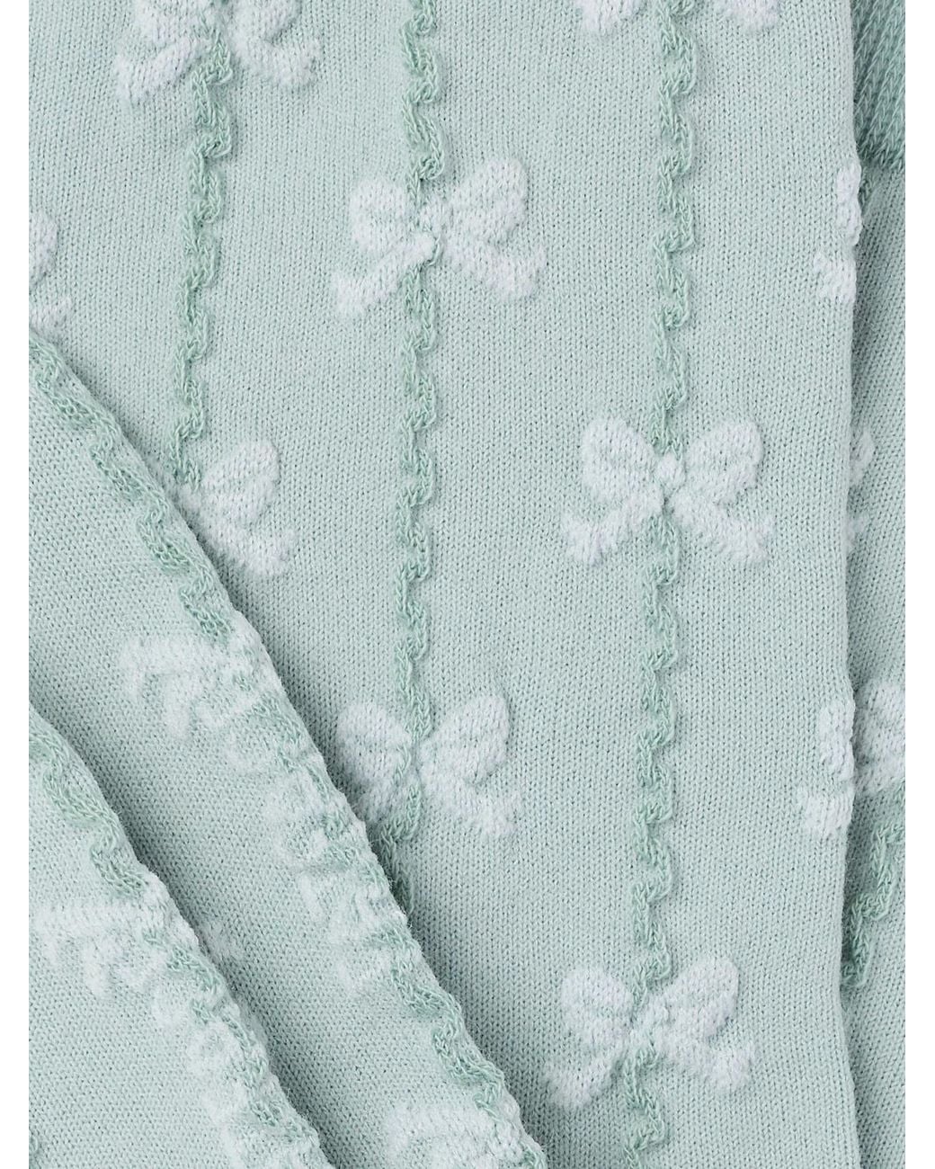 FatFace Blue Bow Cable Socks