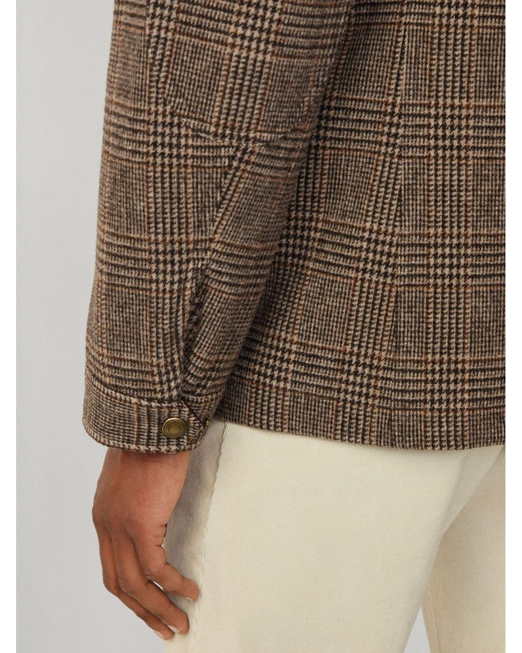 Hackett Brown Country Velo Jacket for men