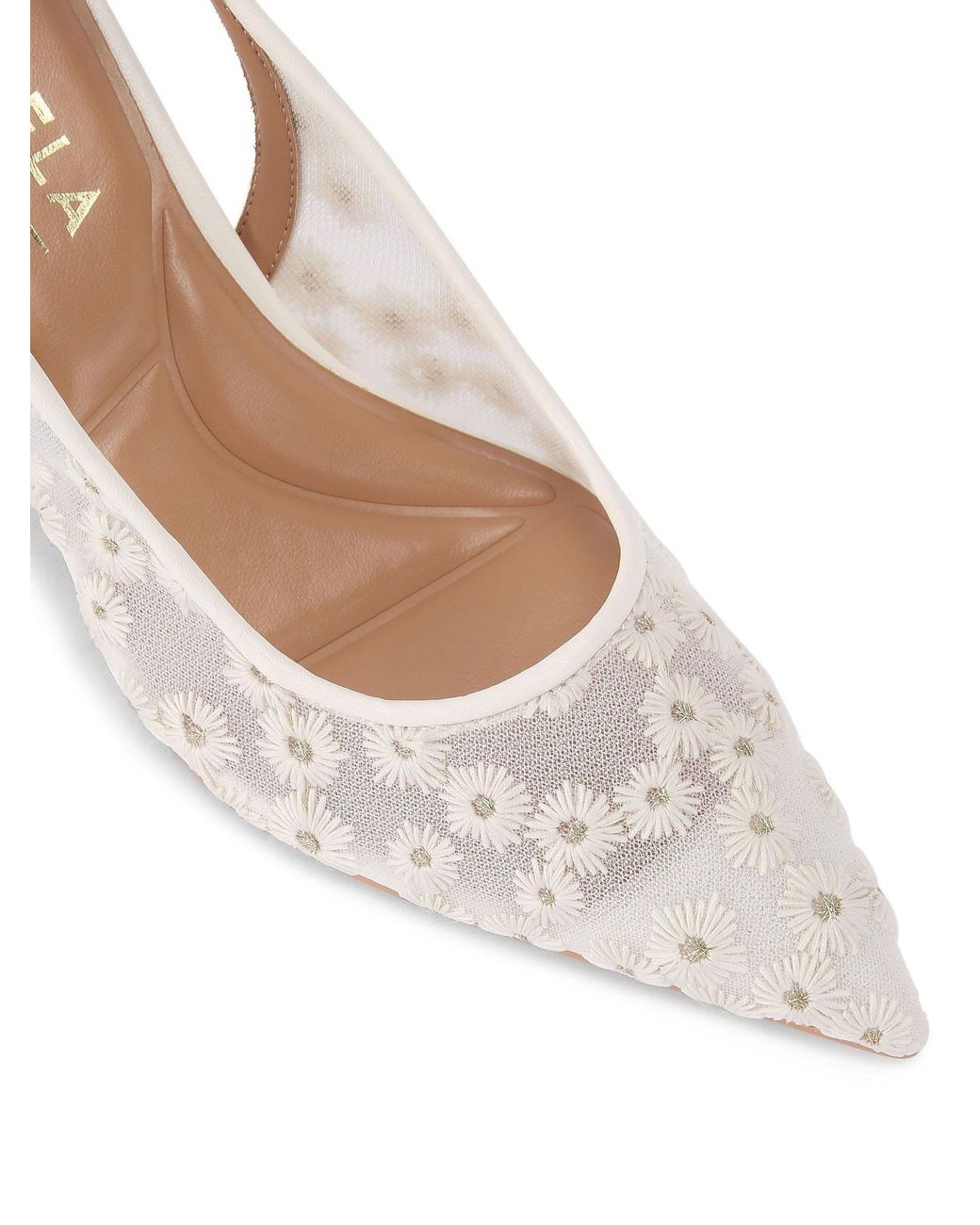 Carvela Kurt Geiger White Positano Sling Low Shoes