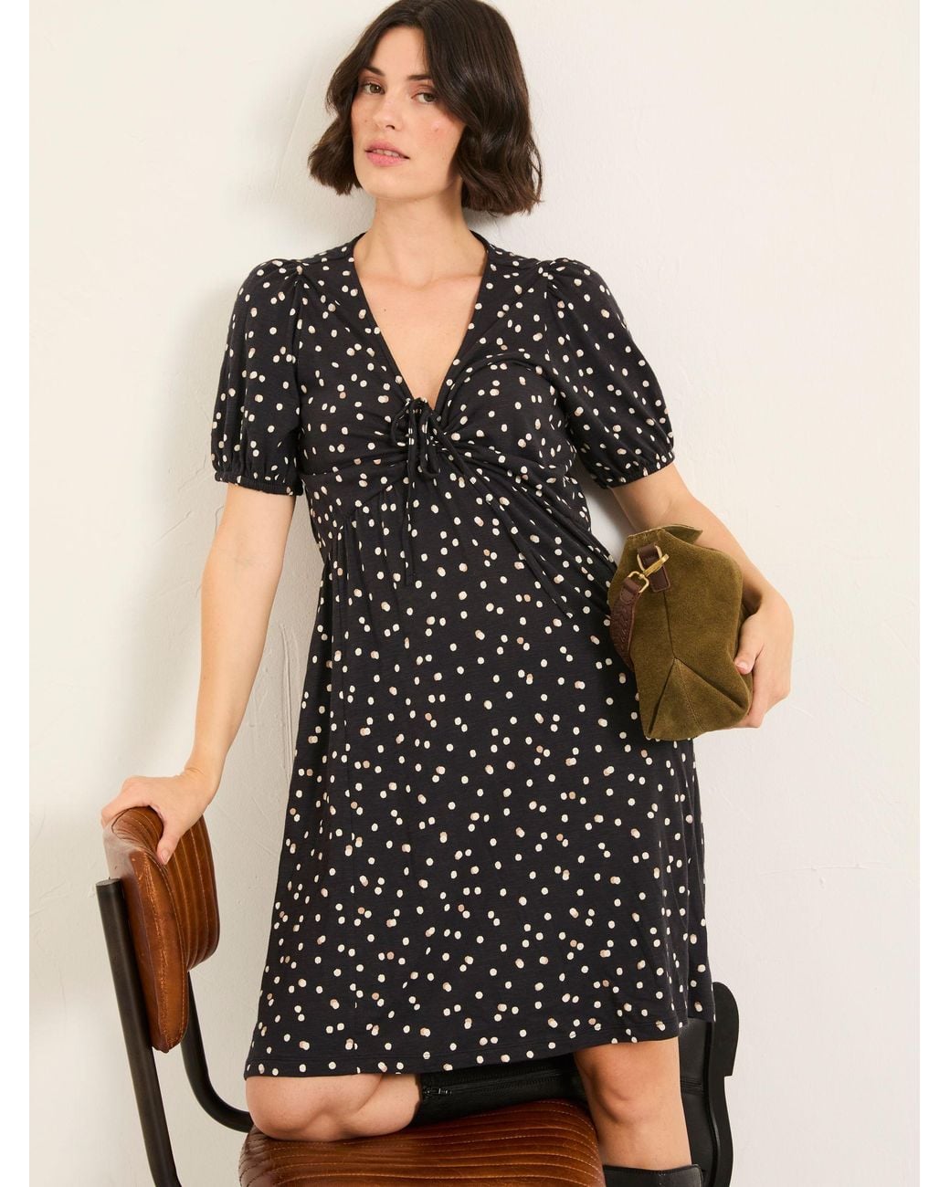 FatFace Natural Nell Regular Jersey Mini Dress