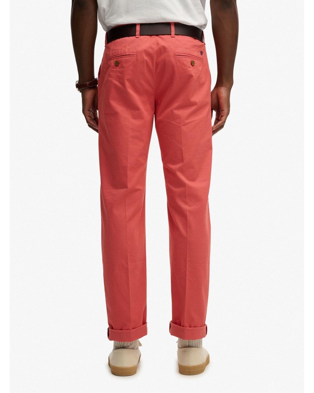 Superdry Red Premium Regular Chinos for men