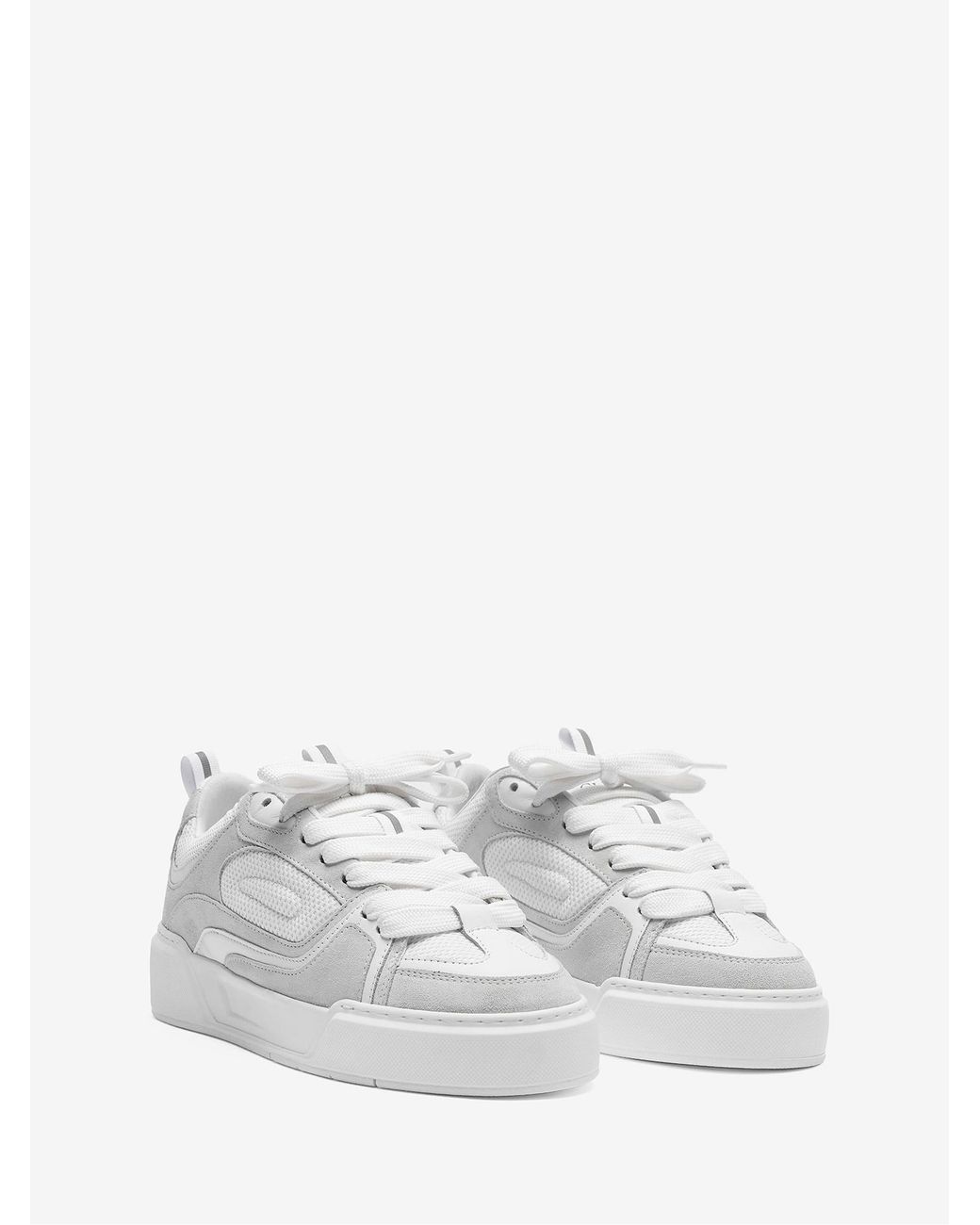 Cleens White Essential Skate Trainers for men