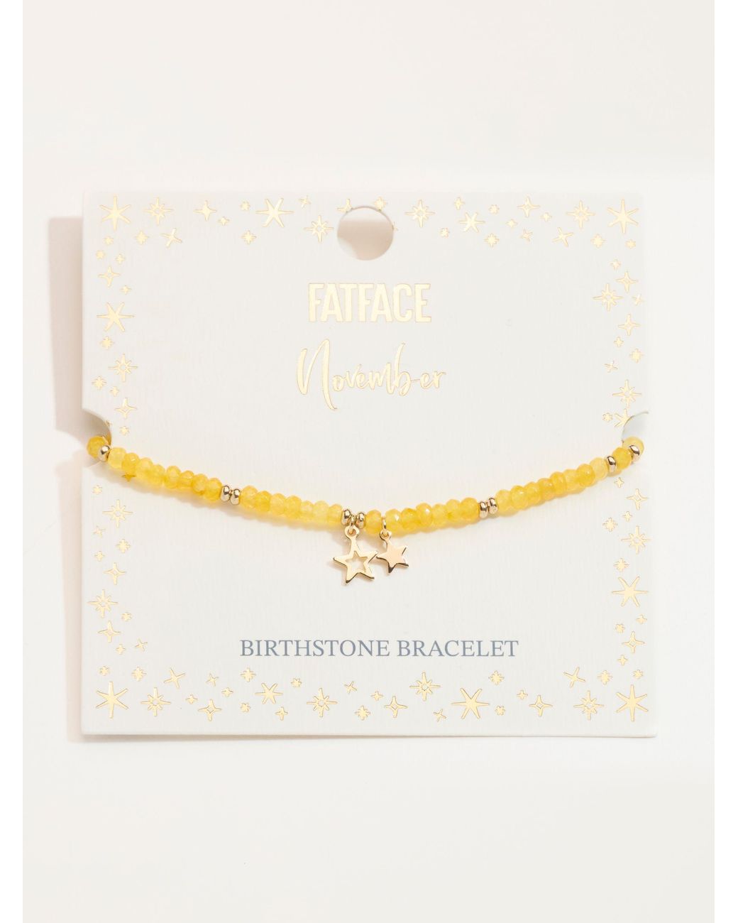 FatFace Metallic Fatface November Birth Stone Bracelet