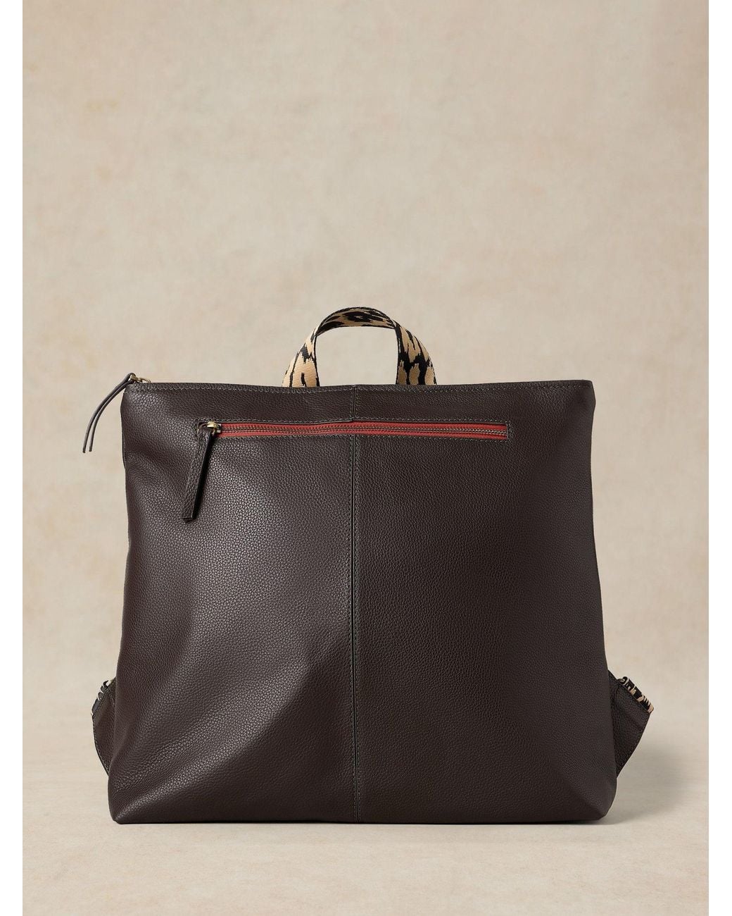 White Stuff Brown Meadow Leather Backpack