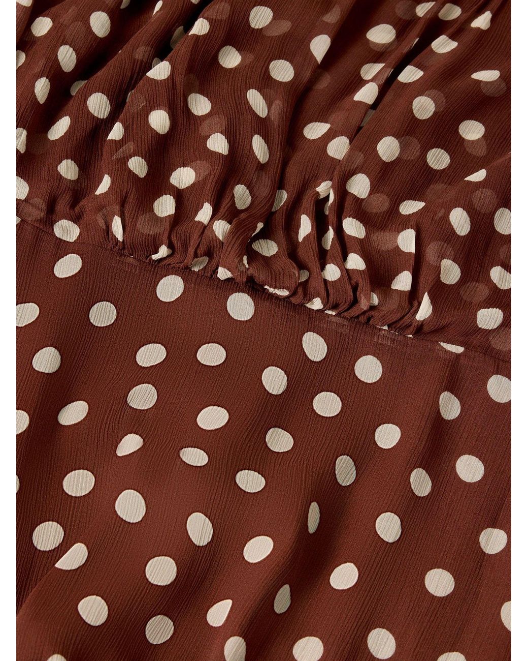 Whistles Red Petite Polka Dot Print Midi Dress