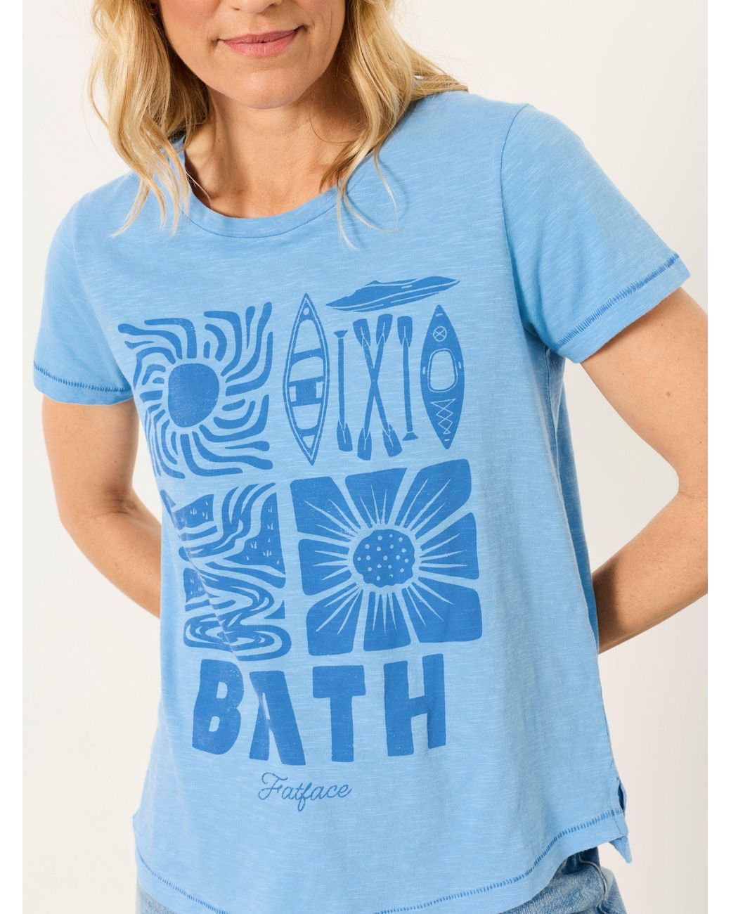 FatFace Blue Aloa Land Tee
