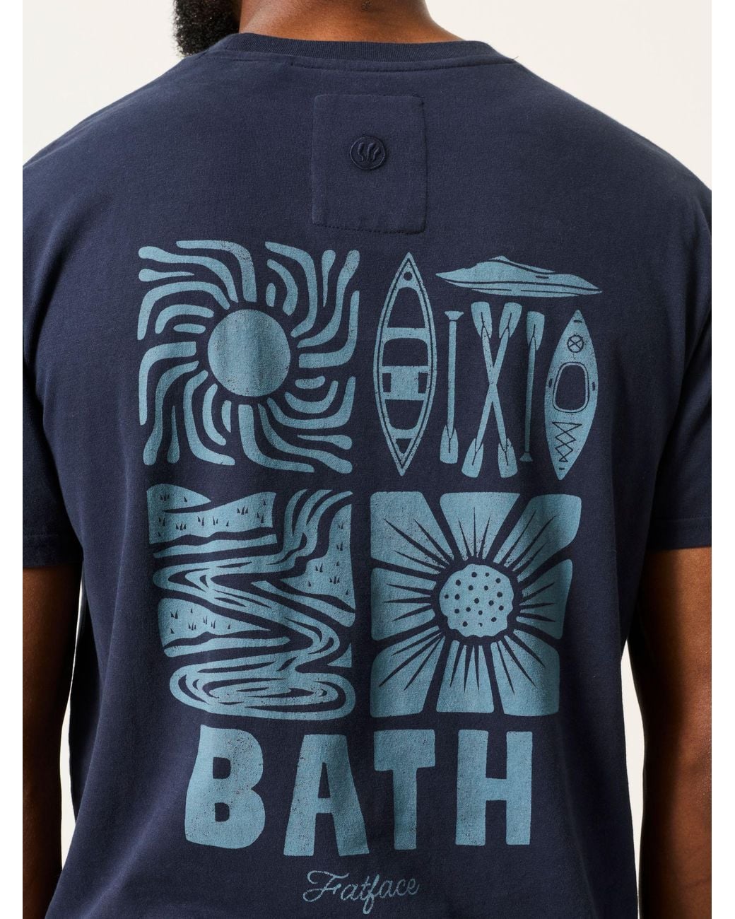 FatFace Blue Graphic T-Shirt for men
