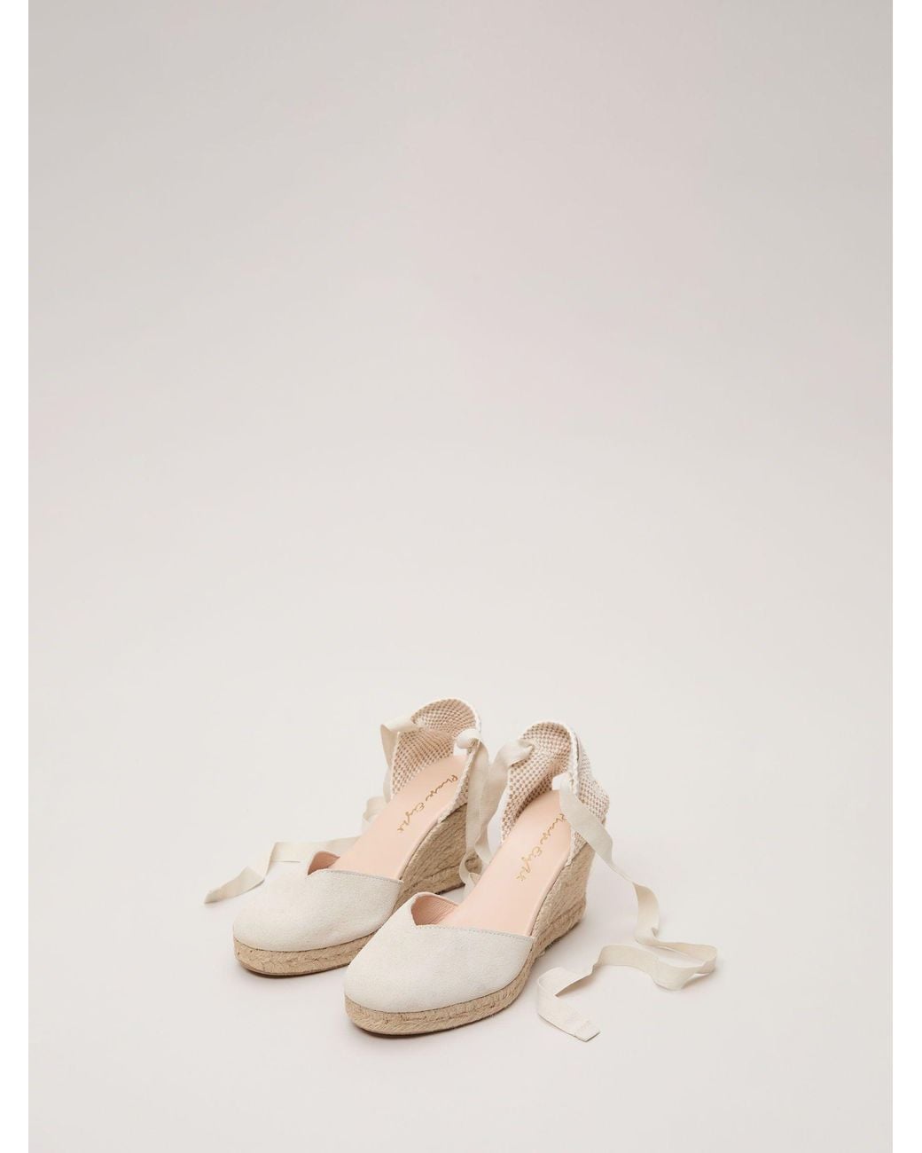 Phase Eight Natural Wedge Espadrille