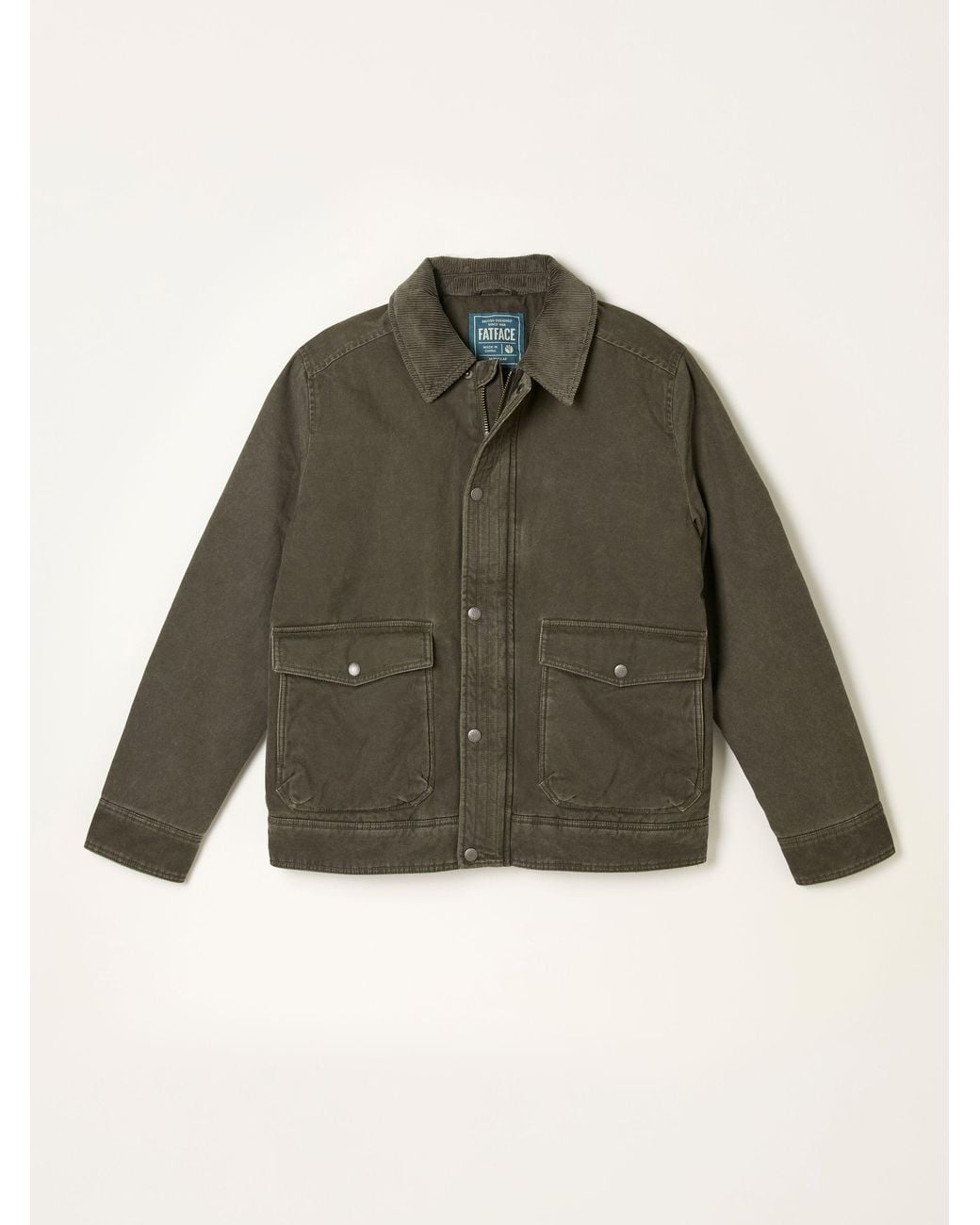 FatFace Green Warton Two Pocket Jacket for men
