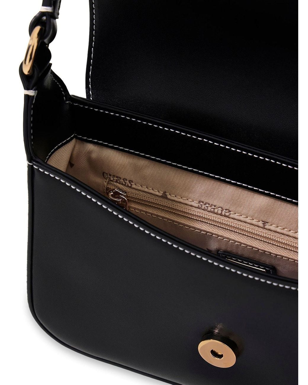 Guess Black Ruby Flap Shoulder Bag