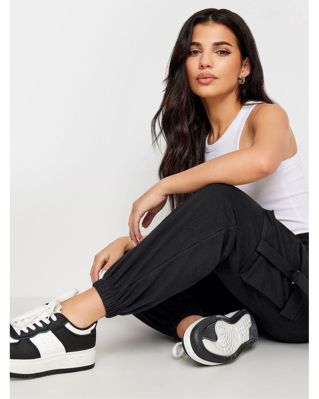 PixieGirl Petite Black Cargo Joggers