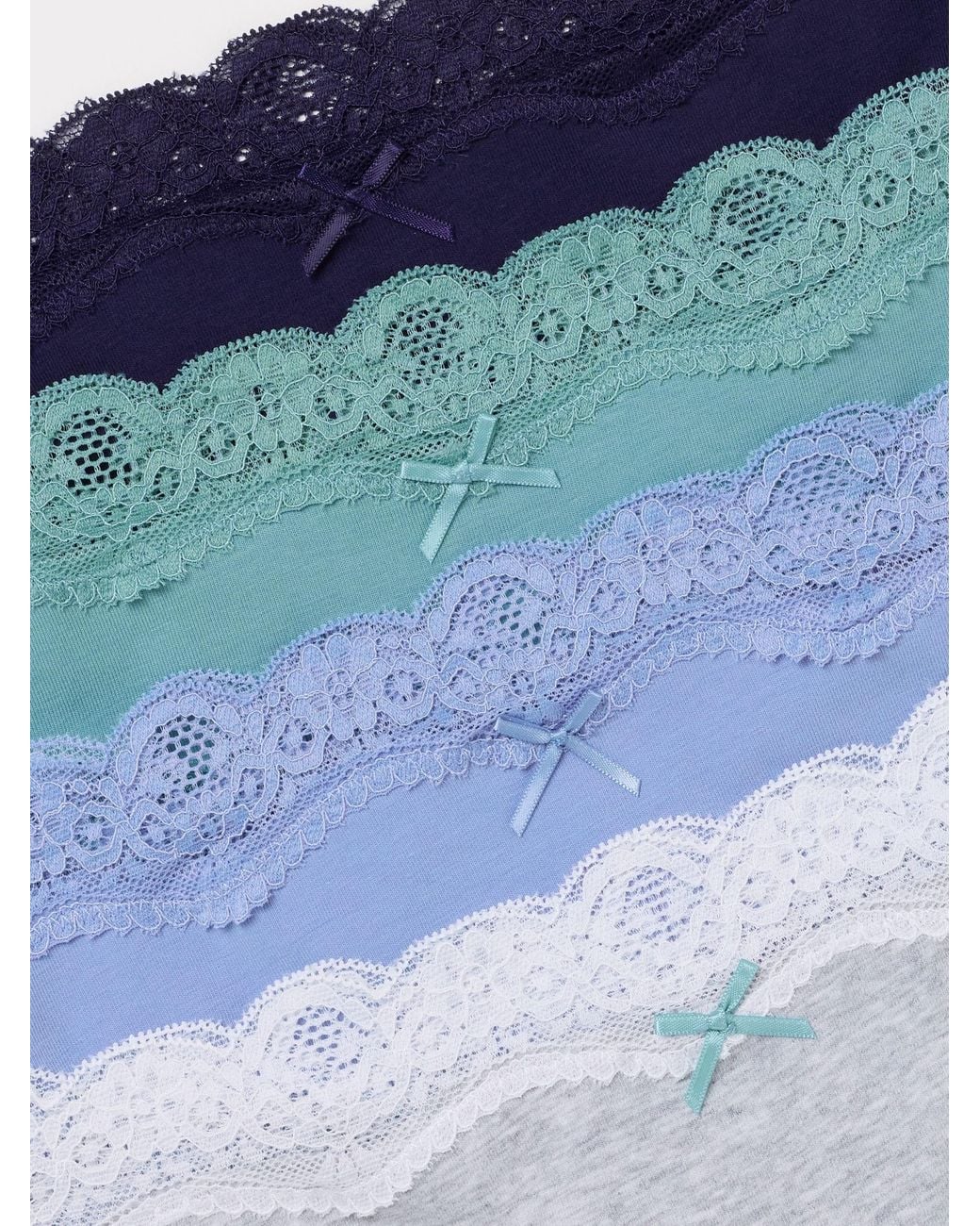FatFace Blue Fatface 4 Pack Of Plain Classic Knickers