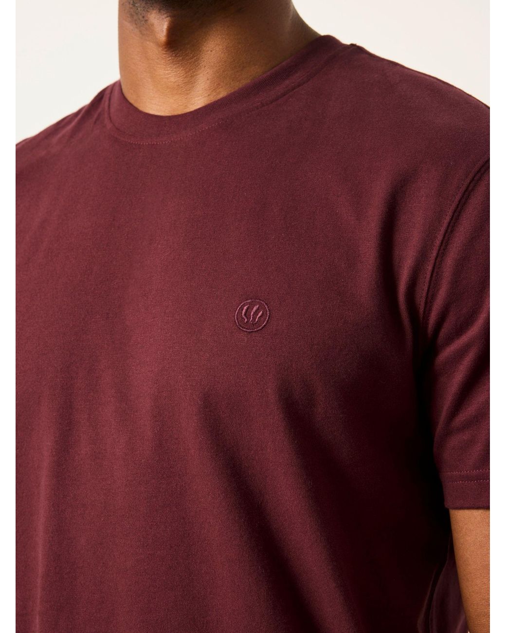 FatFace Purple Fatface 3 Pack/Burgundy/ Short Sleeve T-Shirt for men