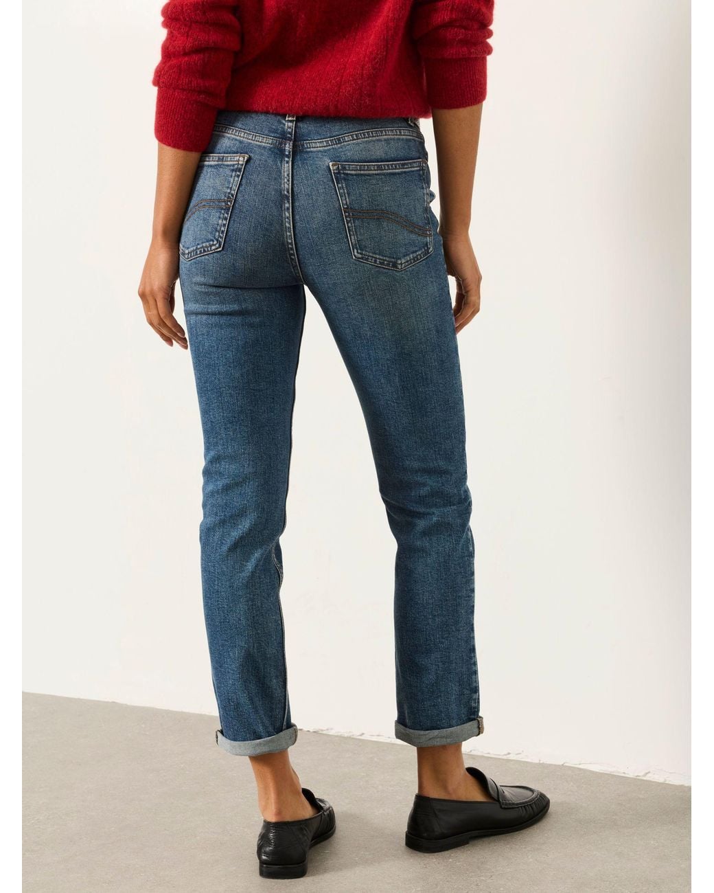 FatFace Blue Chesham Petite Slim Jeans