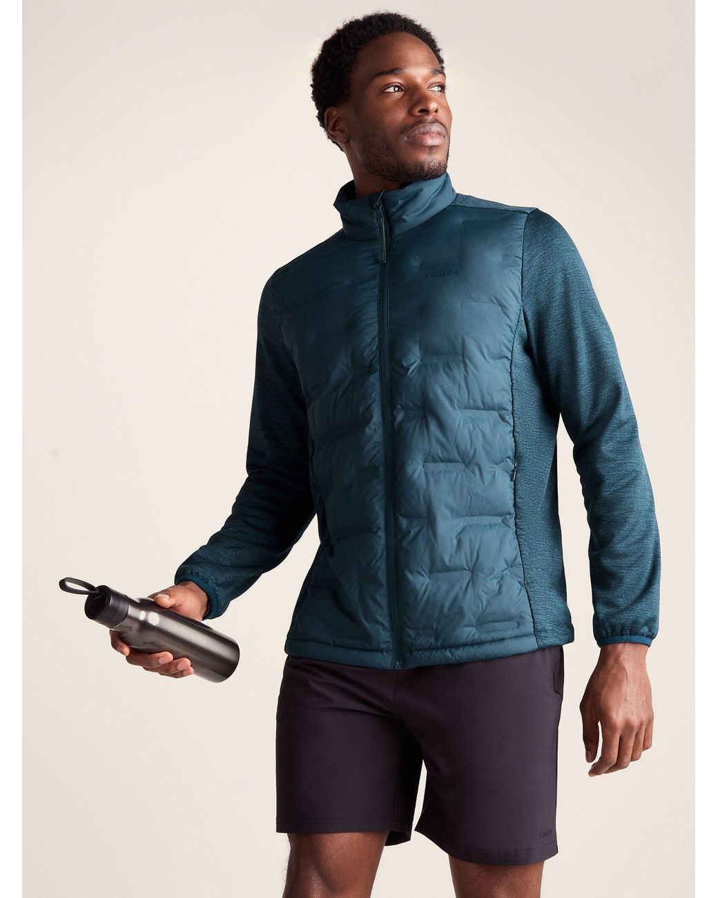 TOG24 Blue Anick Lightweight Insulated Hybrid Jacket for men