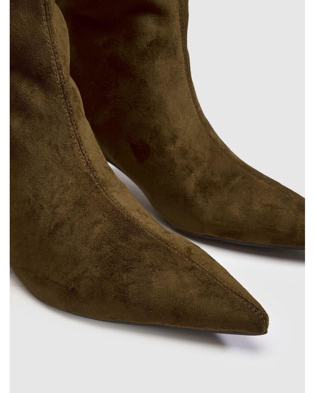 schuh Dollie Croc Pull On Boots in Green | Lyst