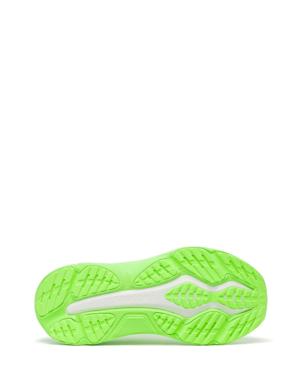 Saucony Green Neon Running Shoes With Breathable Mesh Upper for men