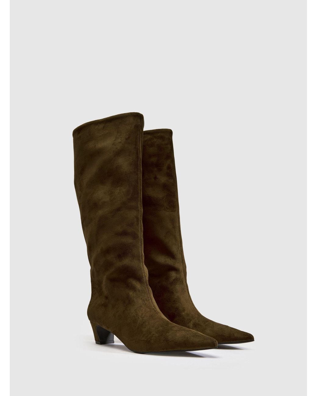 schuh Dollie Croc Pull On Boots in Green | Lyst