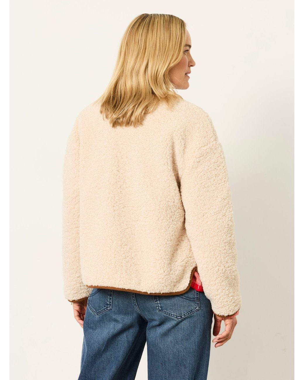 FatFace Blue Willow Petite Borg Fleece Jacket