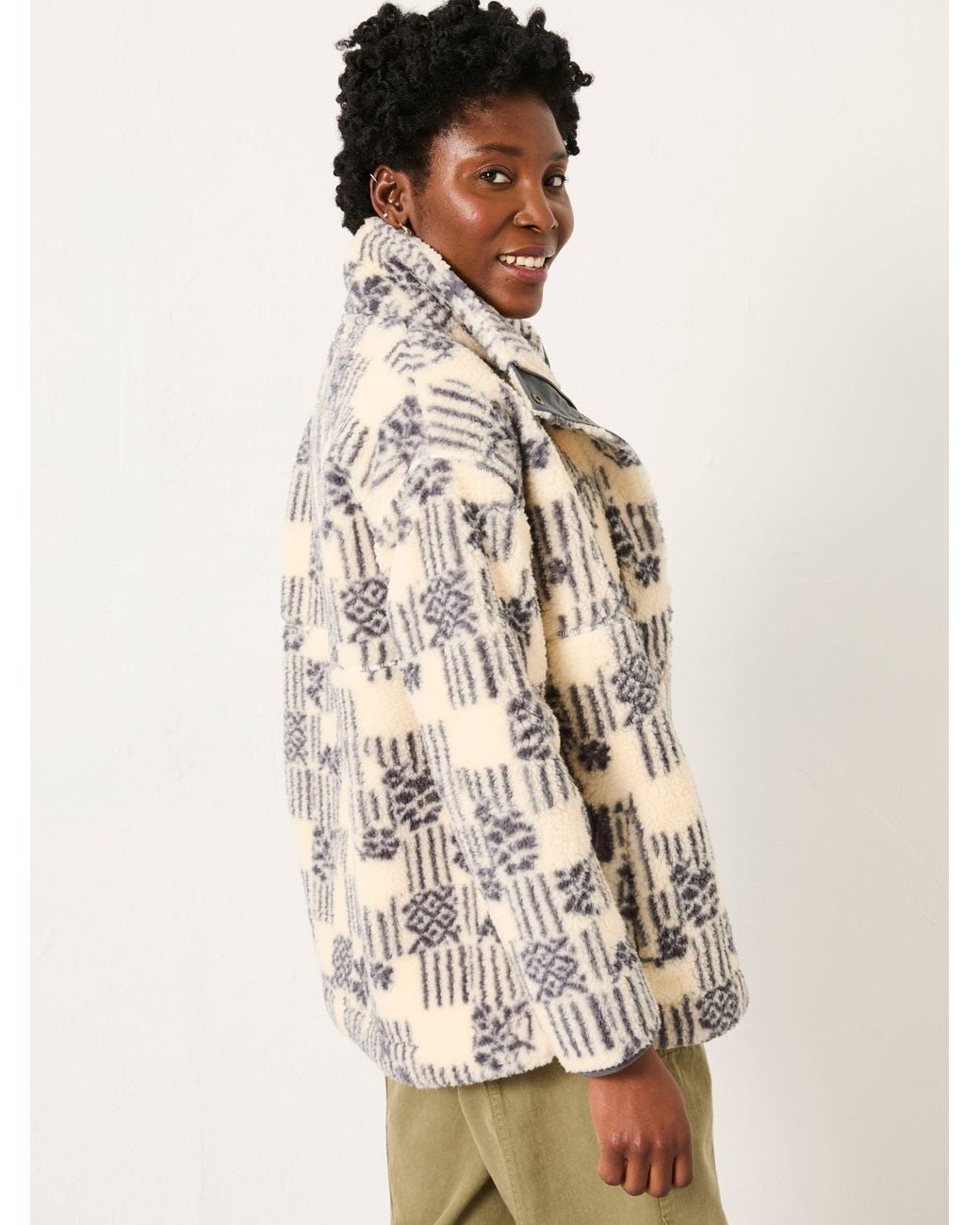 FatFace Natural Rosie Zip Through Fleece