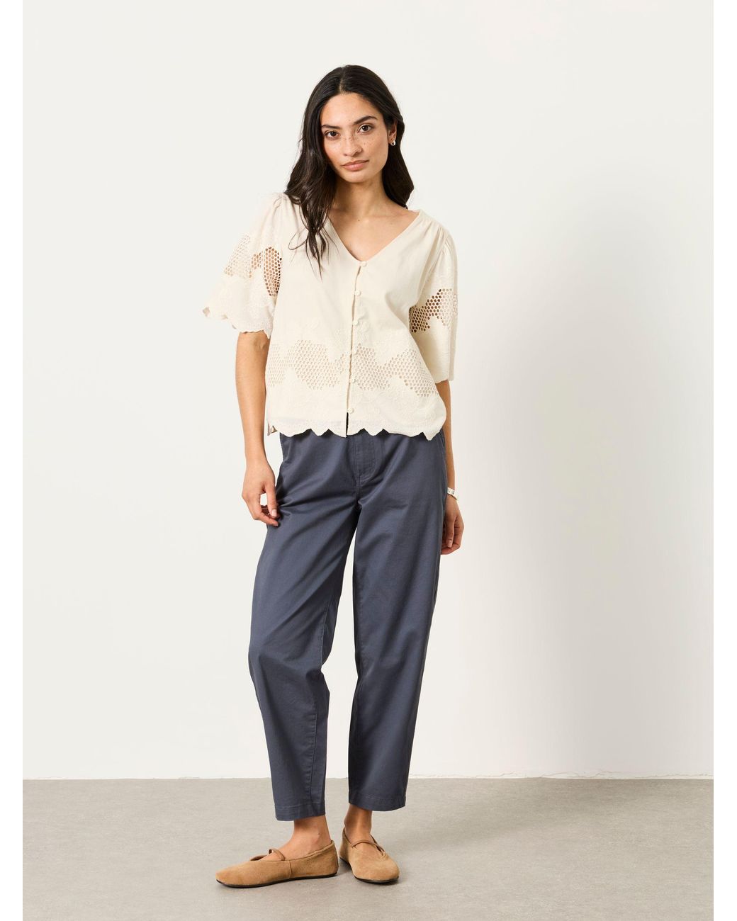 FatFace Blue Blazey Tapered Chino Trousers