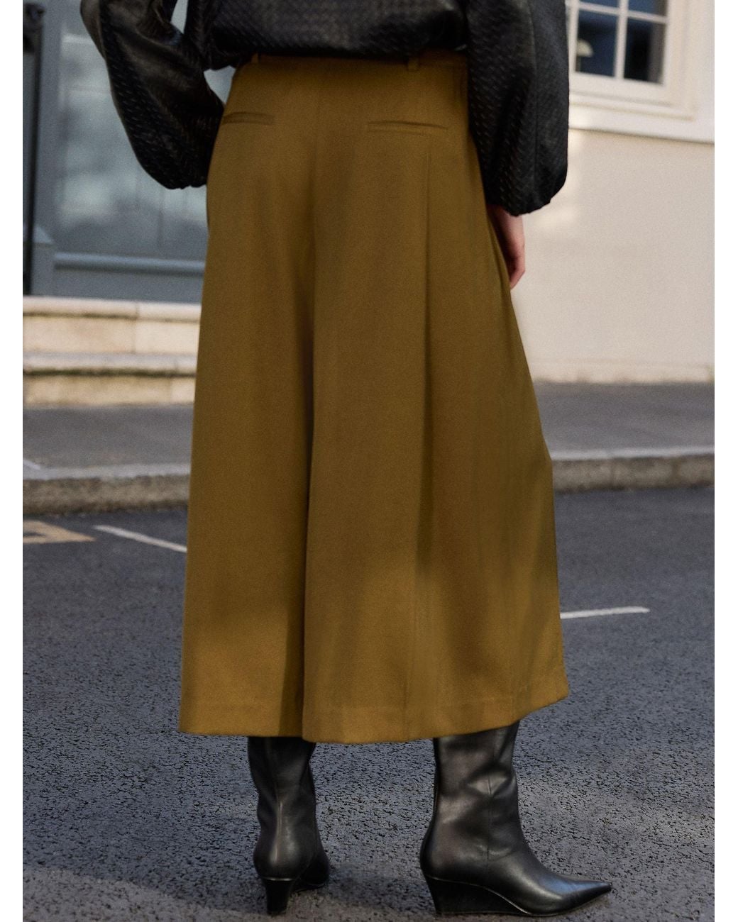 Next Green N. Premium Pleated Culottes