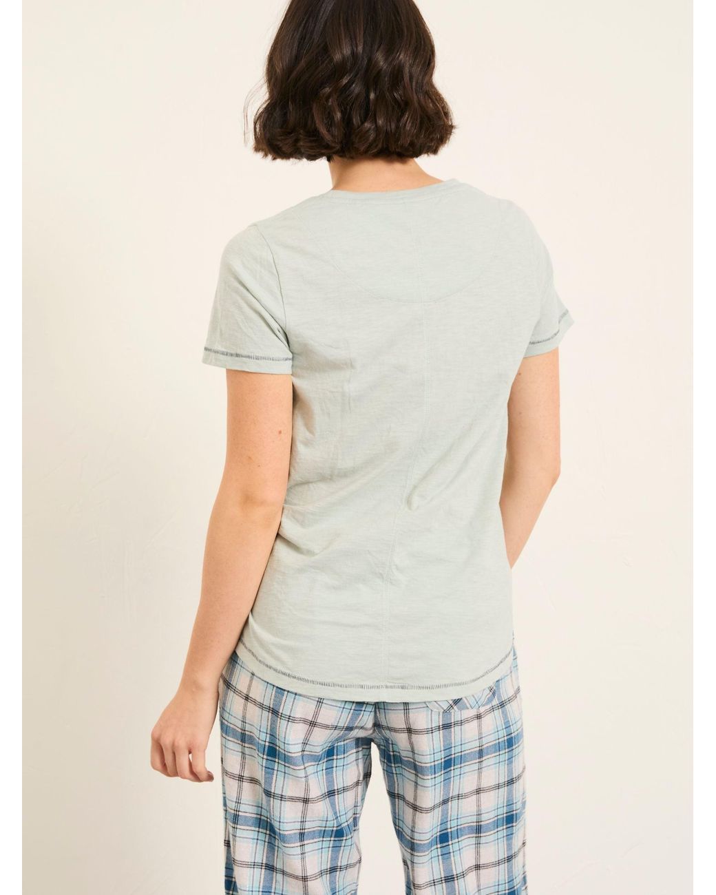 FatFace White Natalie Graphic T Shirt