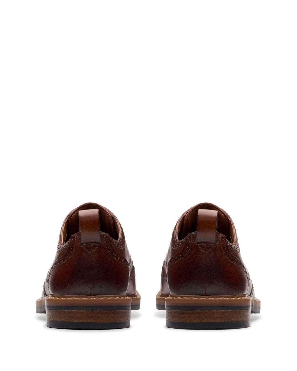 Clarks Standard Fit (G) Leather Aldwin Limit Shoes in Brown für Herren