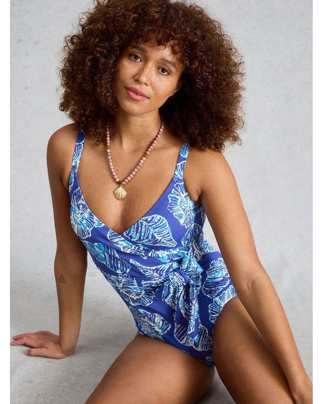 White Stuff Blue Tabitha Swimsuit