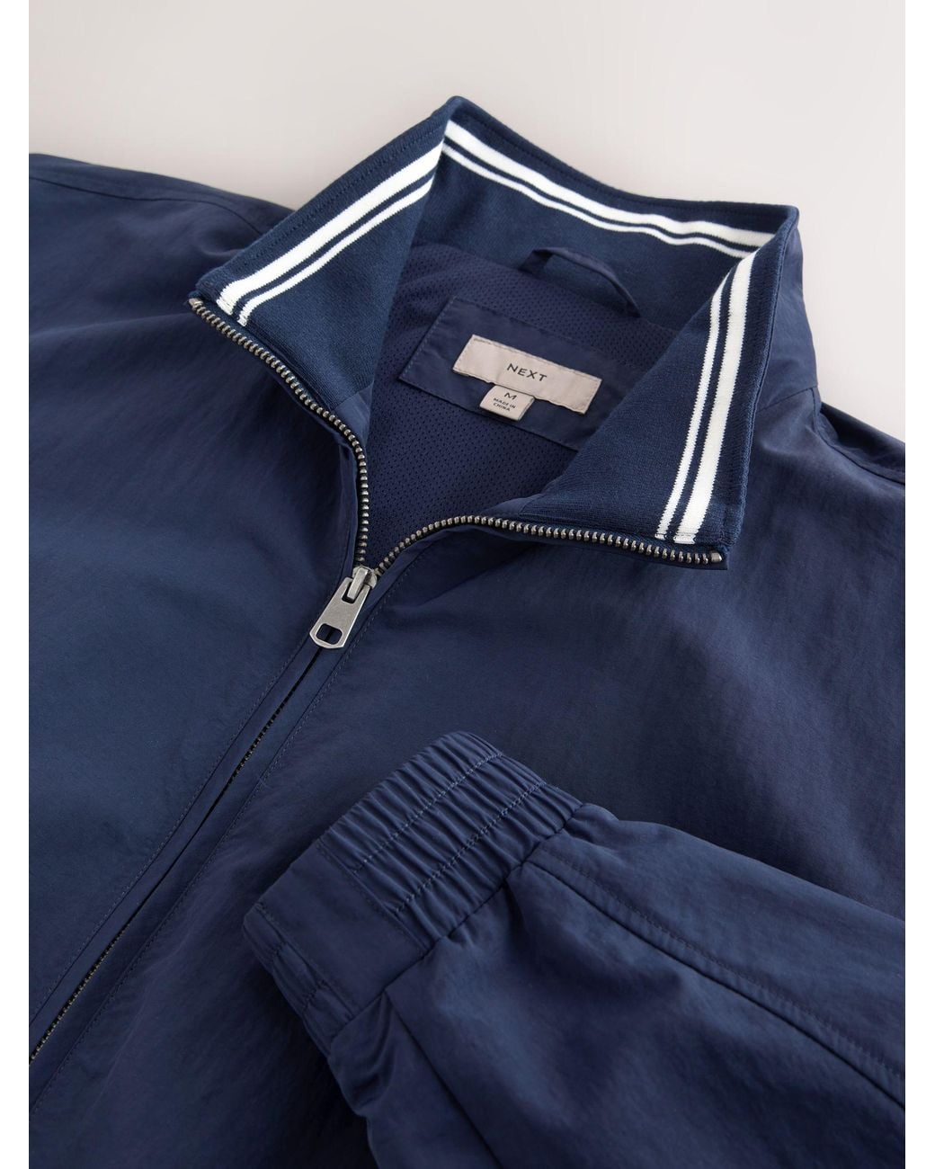 Next Blue Funnel Neck Zip Up Jacket for men