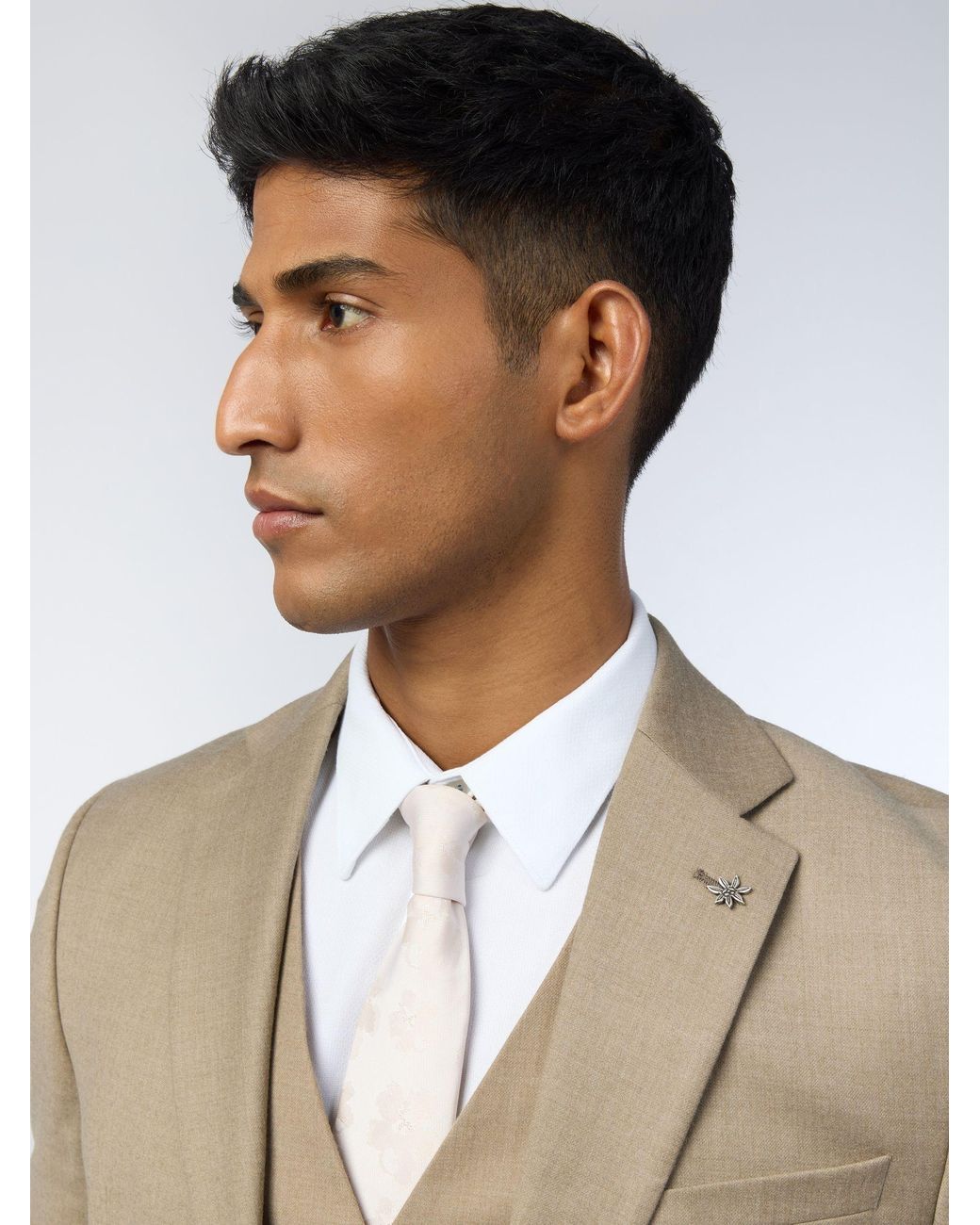 Ted Baker Natural Slim Larkin Flannel Jacket for men