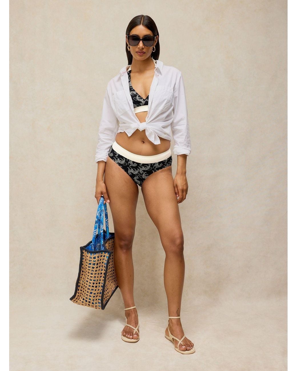 White Stuff Natural Sunshine Bikini Top