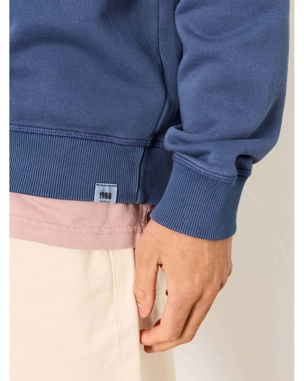 FatFace Blue Brooke Henley for men