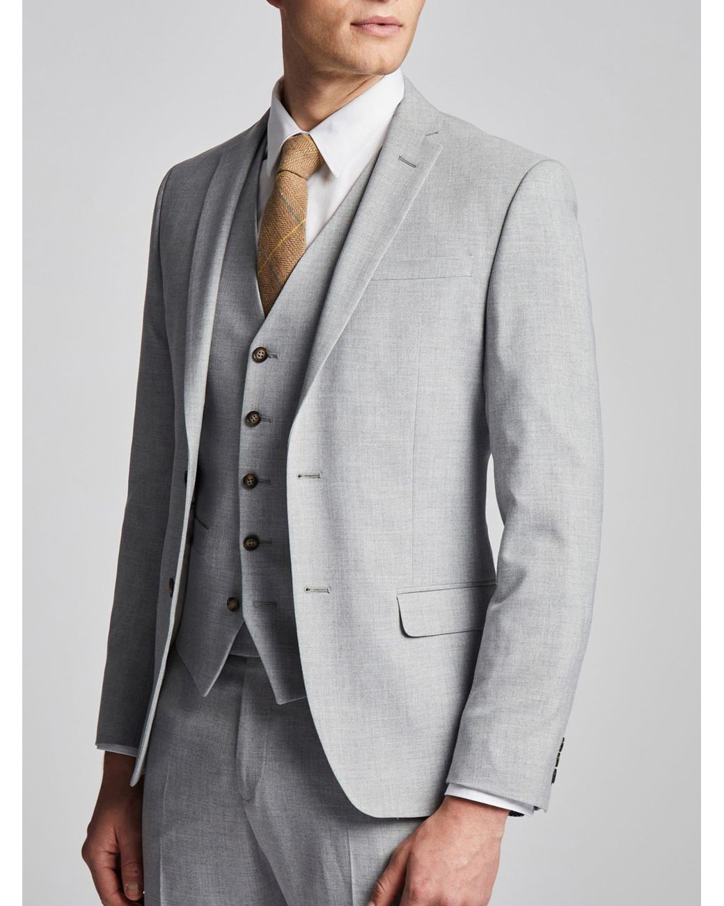Antique Rogue Gray Plain Slim Jacket for men