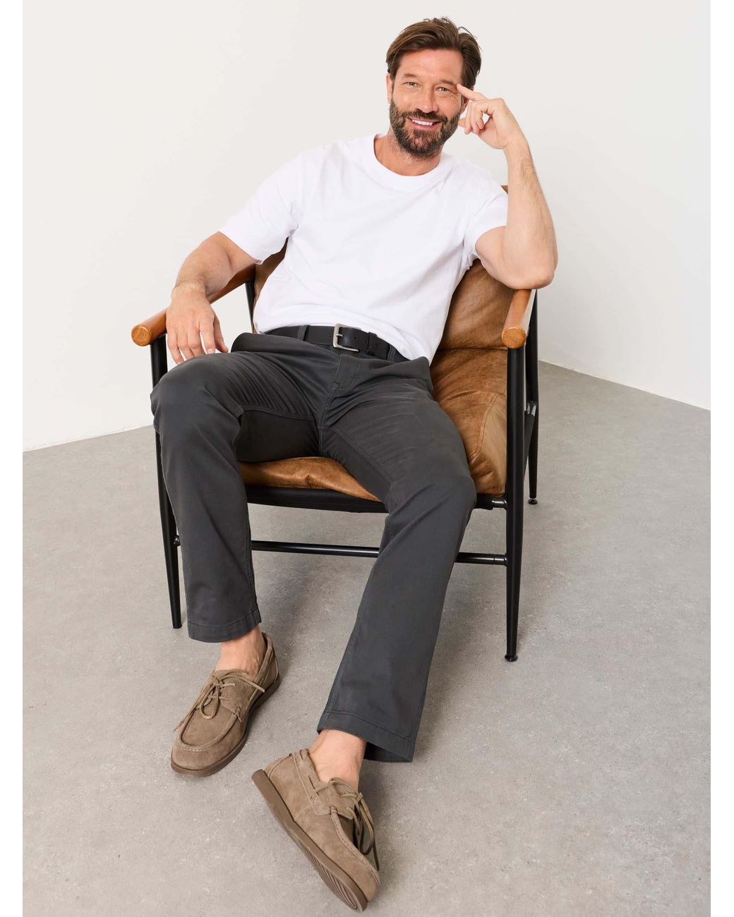FatFace Black Hayton Slim Fit Chinos for men