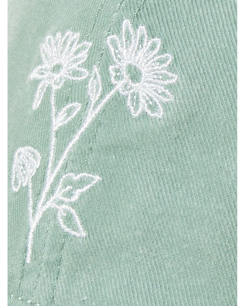 FatFace Green Fatface Embroidered Daisy Cap