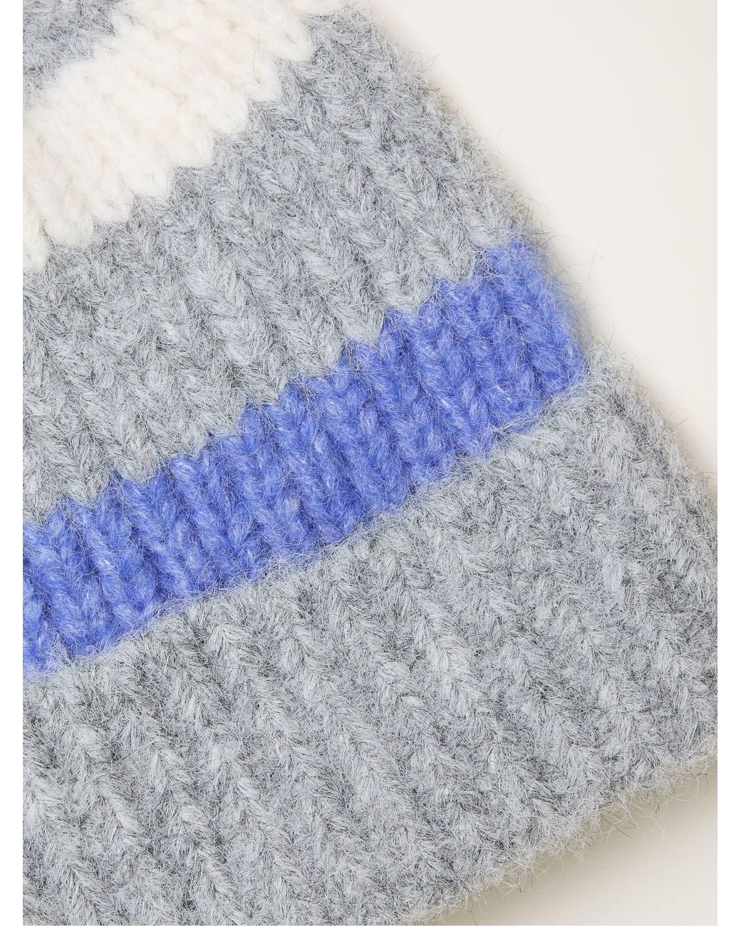 FatFace Gray Fatface Stripe Beanie
