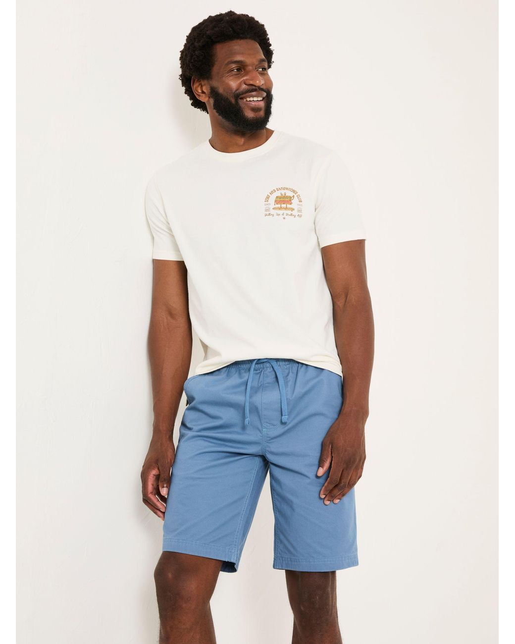 FatFace Blue Seaton Pull On Shorts for men