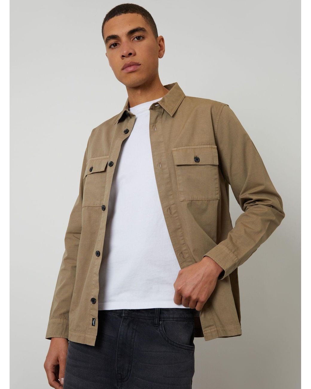 Threadbare Natural Lightweight Jacket for men