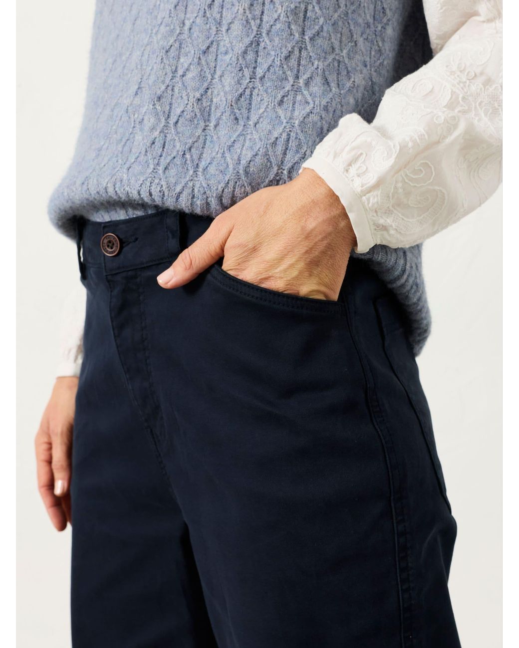 FatFace Blue Bella Tapered Chino Trouser