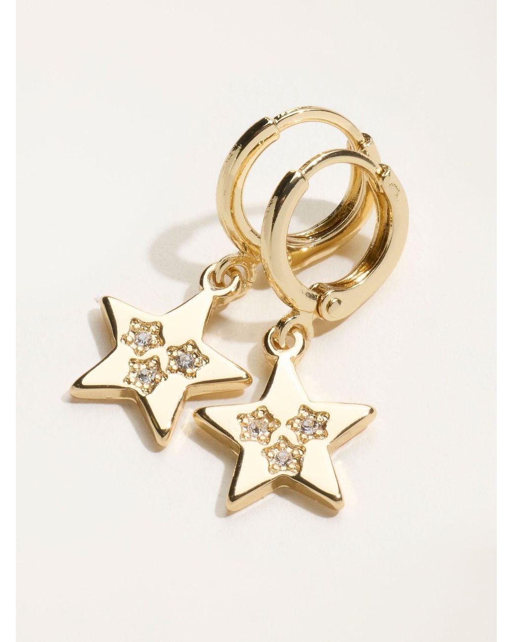 FatFace Black Star Drop Earrings